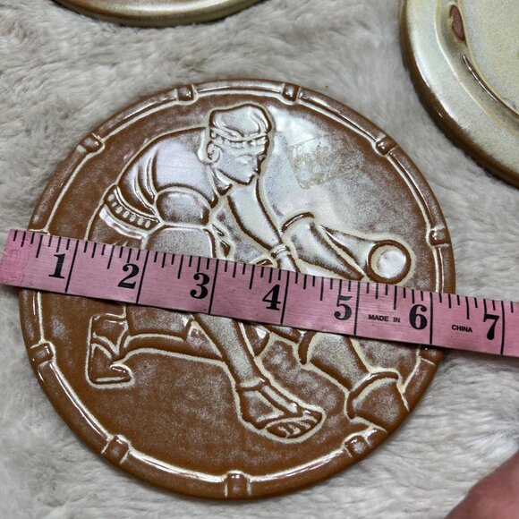 Frankoma Commemorative Ceramic Coasters Set Of 3 - Picture 6 of 6